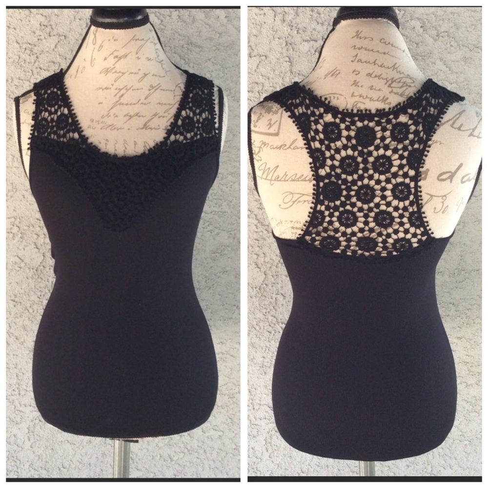 M.Fredric Collection Crochet Knit Tank Top Shirt